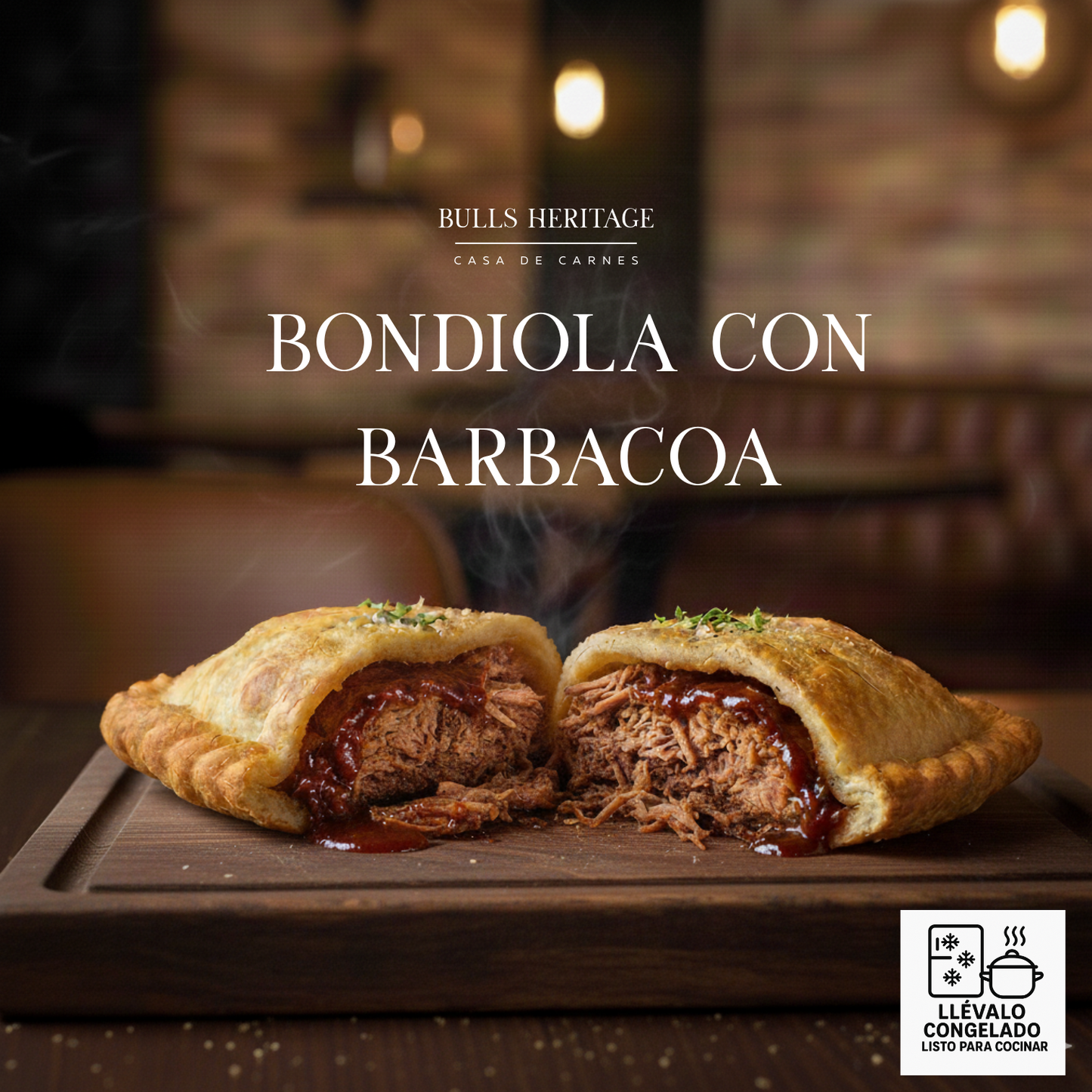 Empanada de Bondiola ahumada con salsa de barbacoa