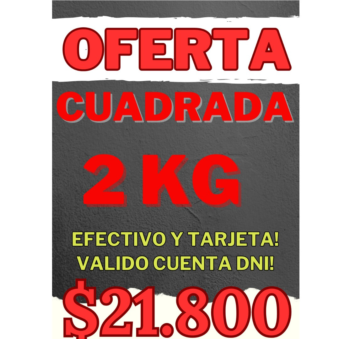 OFERTA - 2 kg de cuadrada para milanesa