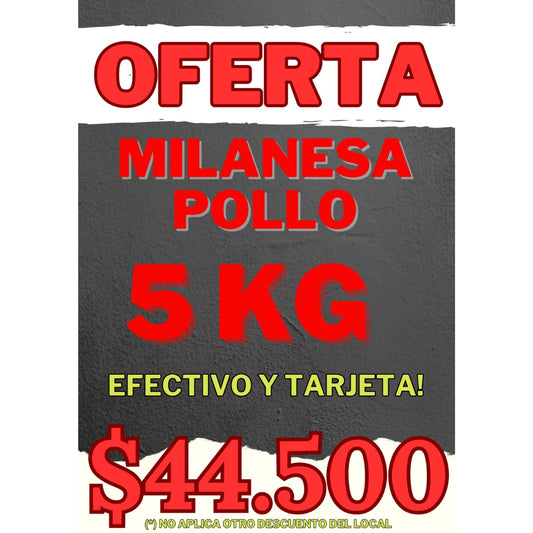 OFERTA - 5 kg de milanesa de pollo