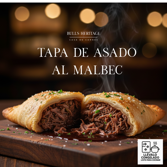 Empanada de Tapa de asado ahumada con salsa de malbec
